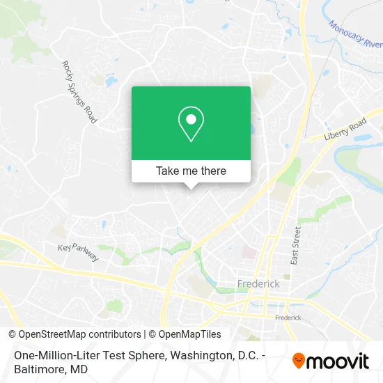 One-Million-Liter Test Sphere map