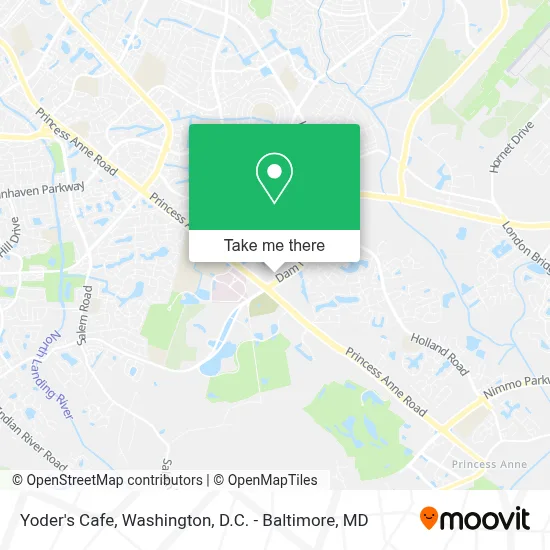 Yoder's Cafe map