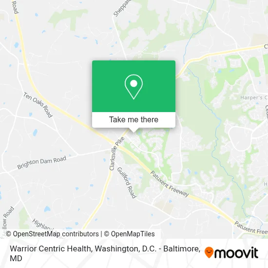 Warrior Centric Health map