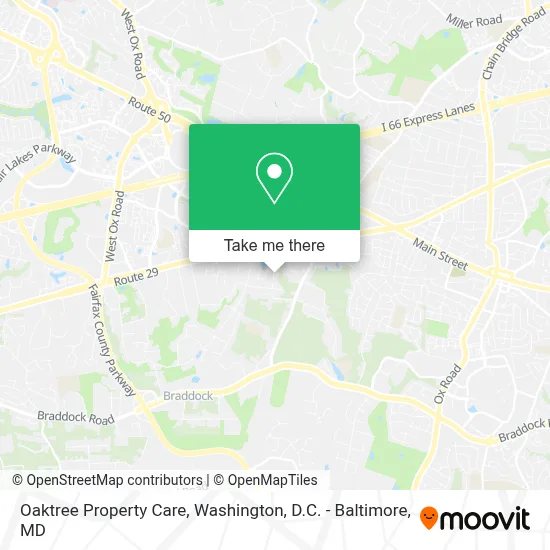 Oaktree Property Care map