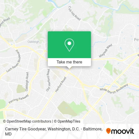 Carney Tire Goodyear map