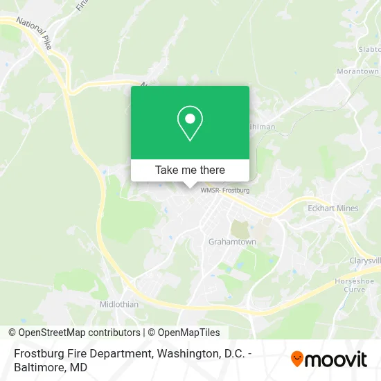 Frostburg Fire Department map
