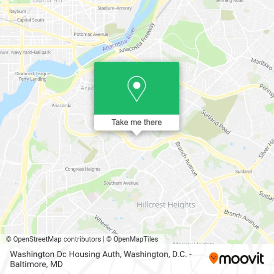 Washington Dc Housing Auth map