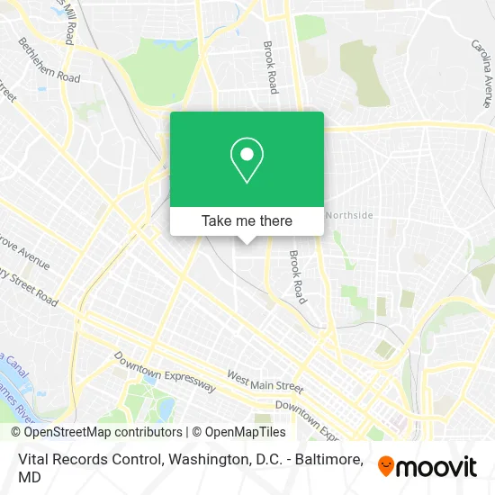 Vital Records Control map