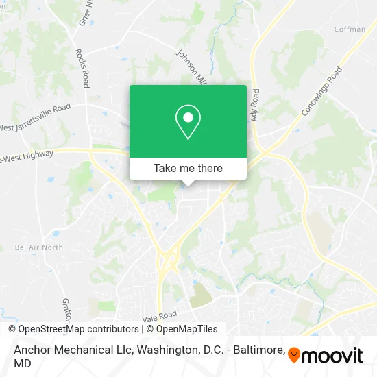 Anchor Mechanical Llc map