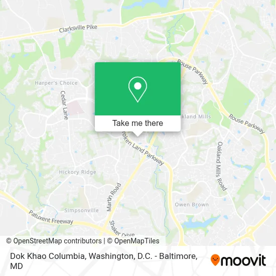 Dok Khao Columbia map