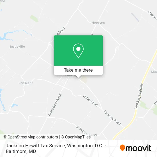 Jackson Hewitt Tax Service map