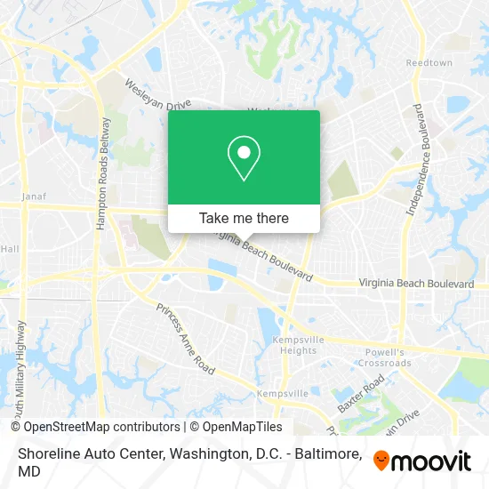 Shoreline Auto Center map
