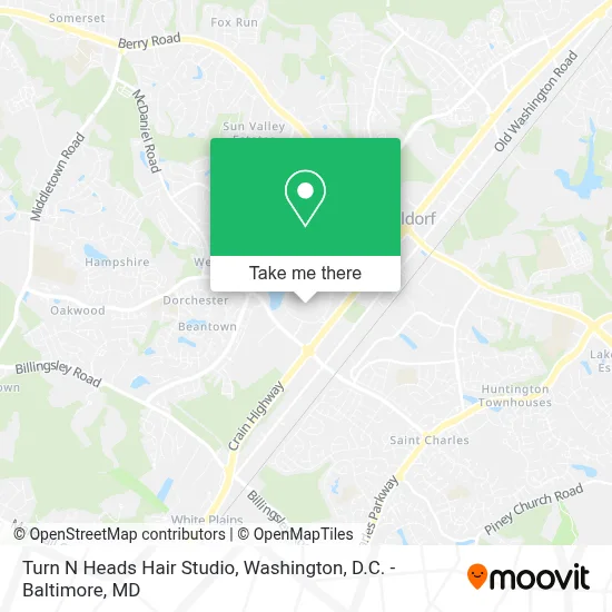 Turn N Heads Hair Studio map