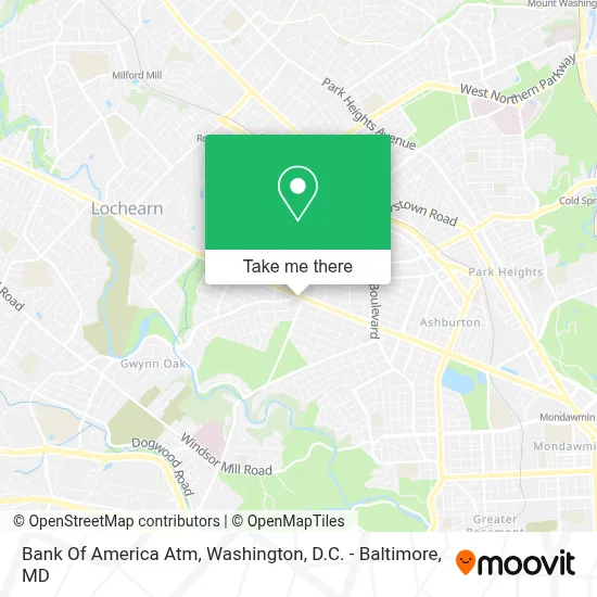 Bank Of America Atm map