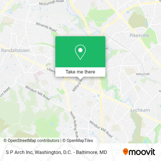 S P Arch Inc map
