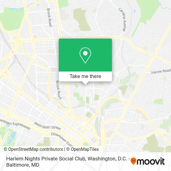 Harlem Nights Private Social Club map