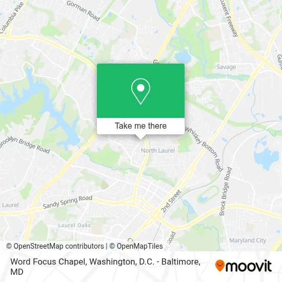 Word Focus Chapel map