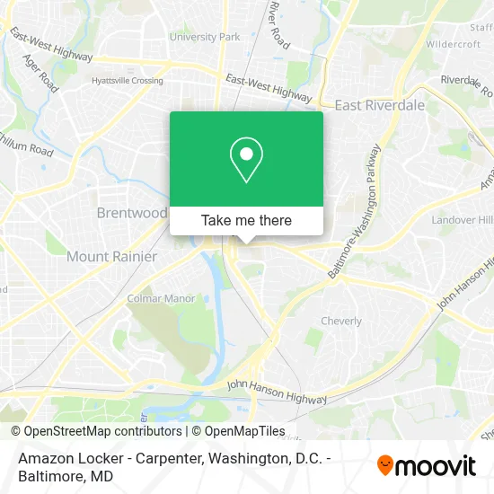 Amazon Locker - Carpenter map