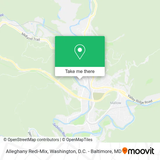 Alleghany Redi-Mix map