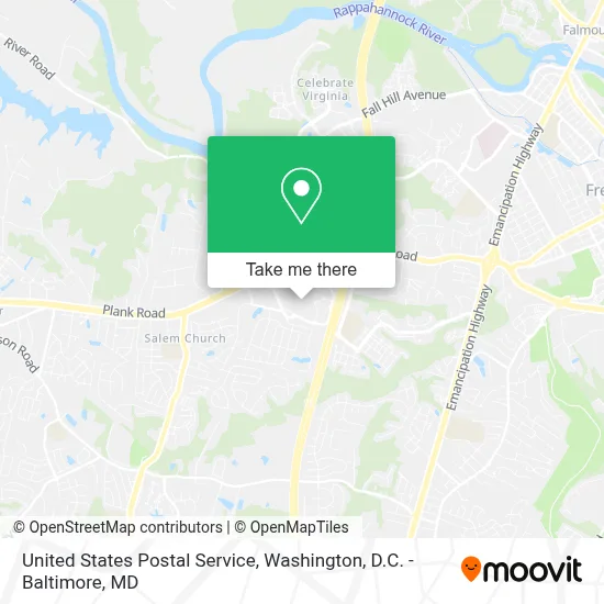 United States Postal Service map