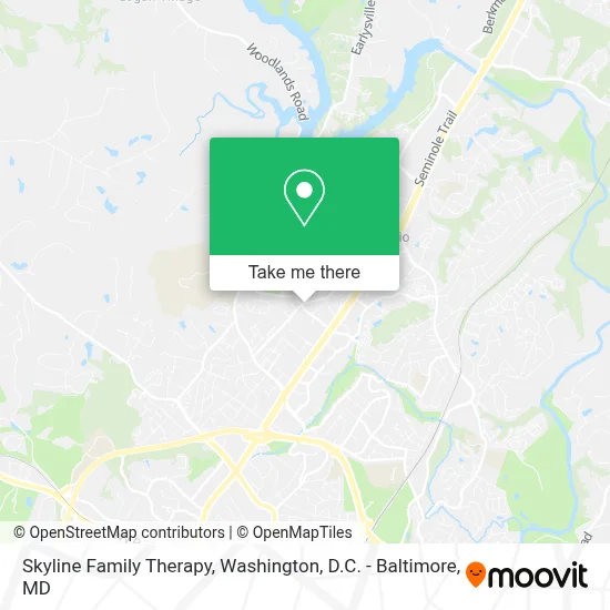 Skyline Family Therapy map
