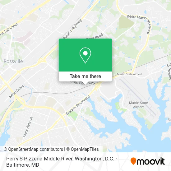 Perry’S Pizzeria Middle River map