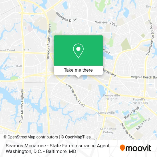 Seamus Mcnamee - State Farm Insurance Agent map
