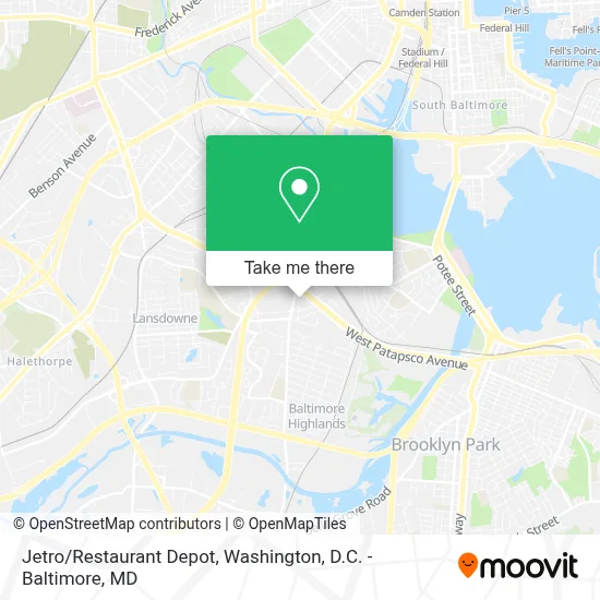 Jetro/Restaurant Depot map