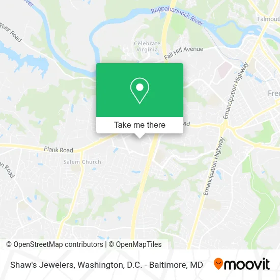 Shaw's Jewelers map