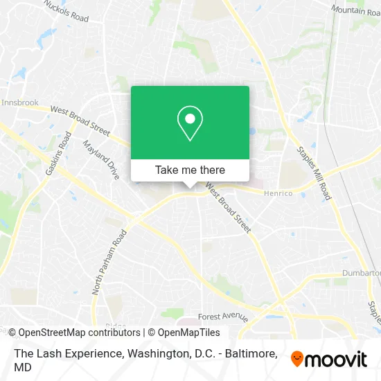 The Lash Experience map