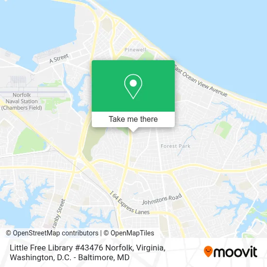 Little Free Library #43476 Norfolk, Virginia map