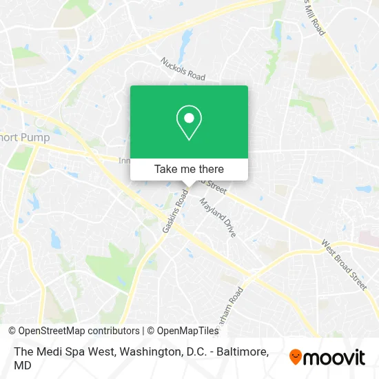 The Medi Spa West map