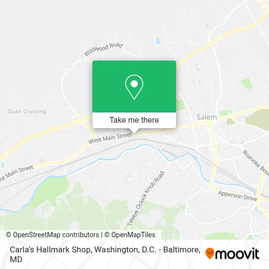 Carla's Hallmark Shop map