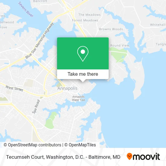 Tecumseh Court map