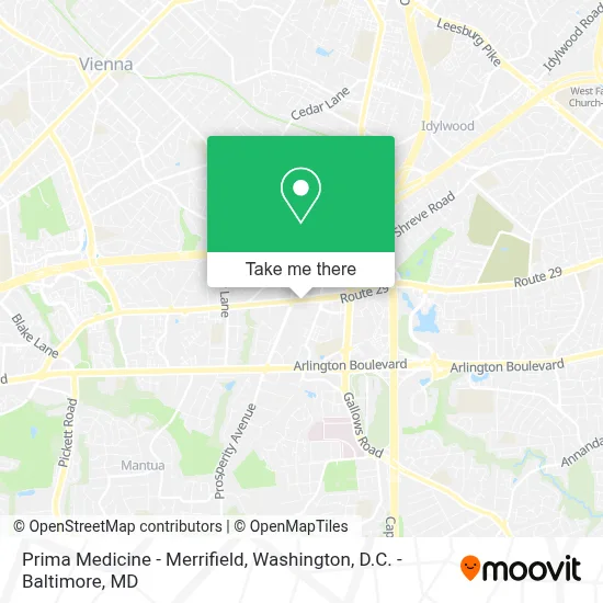 Prima Medicine - Merrifield map