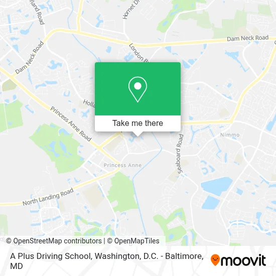 A Plus Driving School map
