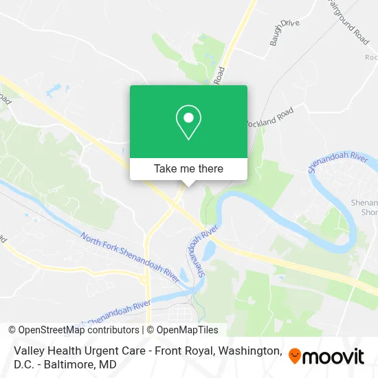Valley Health Urgent Care - Front Royal map