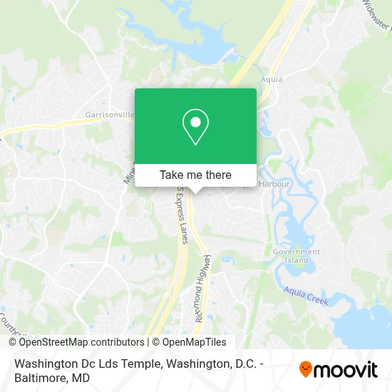 Washington Dc Lds Temple map
