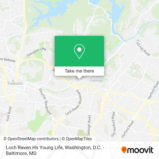 Loch Raven Hs Young Life map