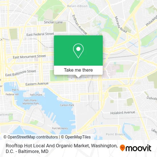 Rooftop Hot Local And Organic Market map