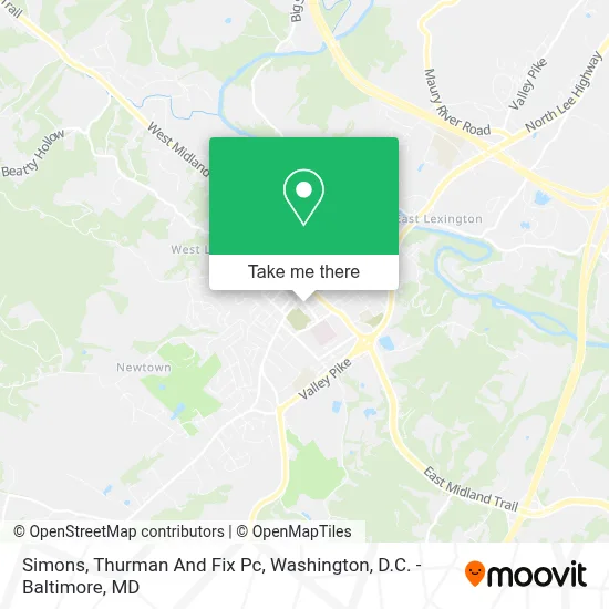 Simons, Thurman And Fix Pc map