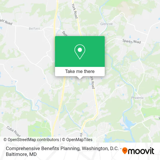 Comprehensive Benefits Planning map