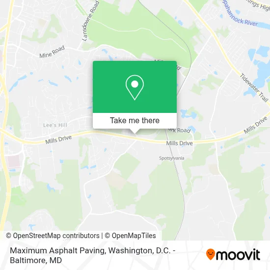 Maximum Asphalt Paving map