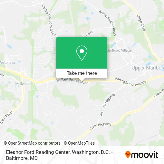 Eleanor Ford Reading Center map