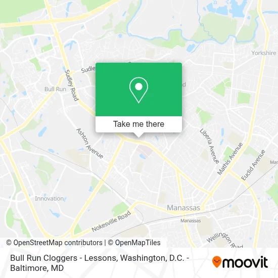 Bull Run Cloggers - Lessons map