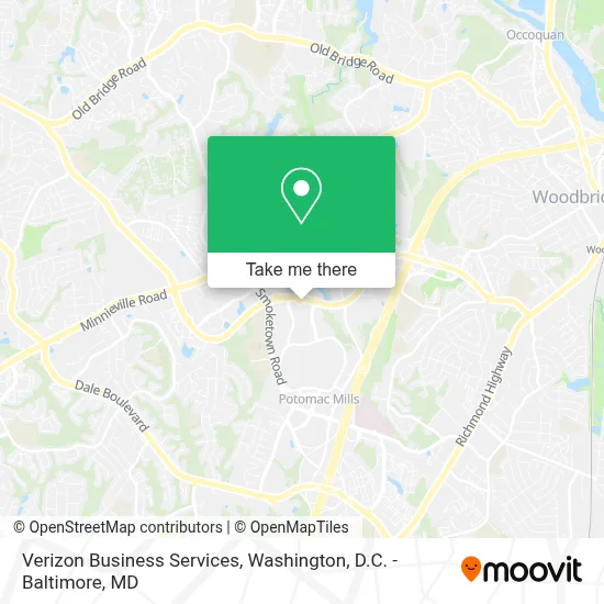 Verizon Business Services map