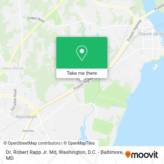 Dr. Robert Rapp Jr. Md map