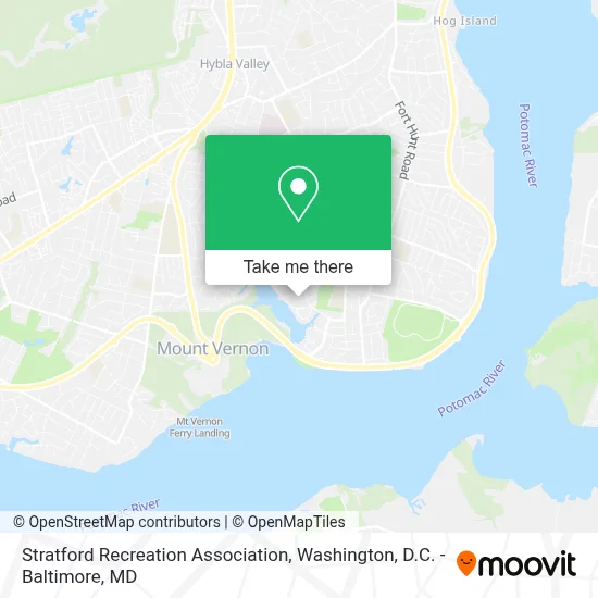 Stratford Recreation Association map