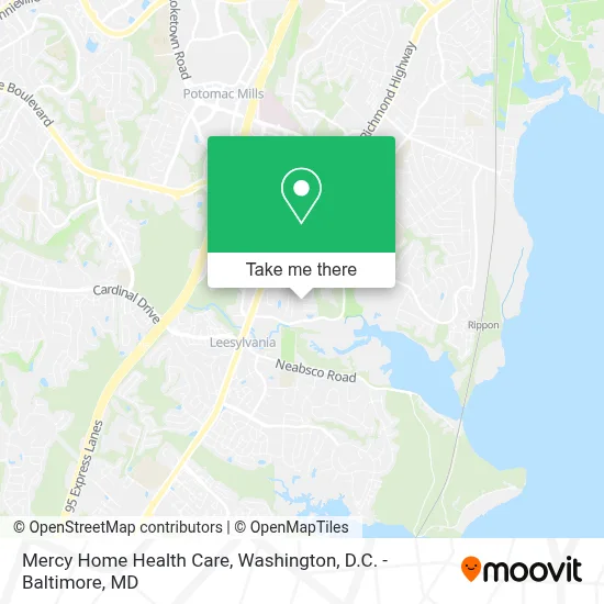 Mercy Home Health Care map