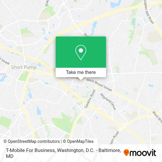 T-Mobile For Business map