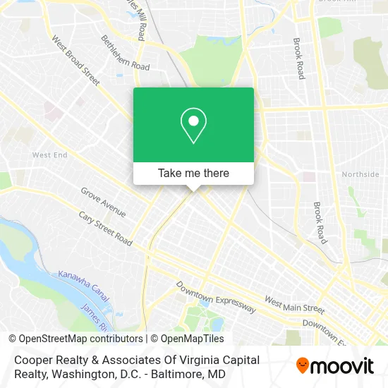 Cooper Realty & Associates Of Virginia Capital Realty map