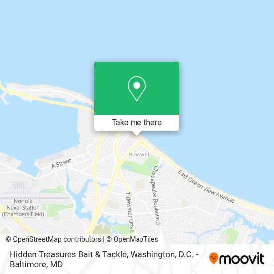Hidden Treasures Bait & Tackle map