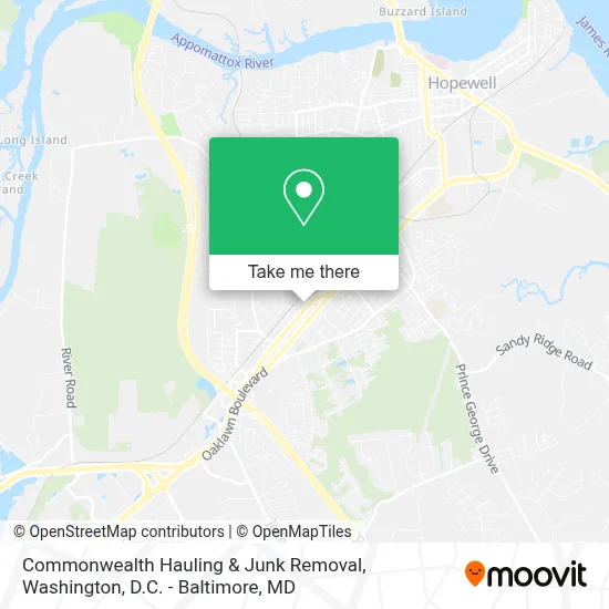 Commonwealth Hauling & Junk Removal map