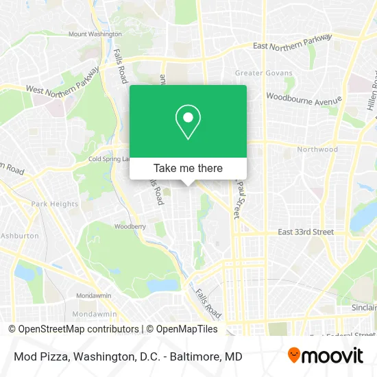 Mod Pizza map